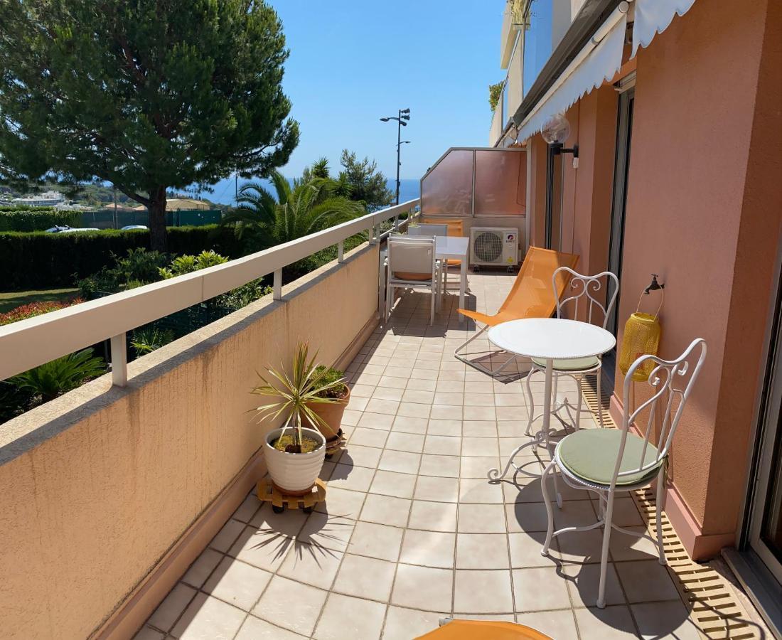 Superbe 2P Vue Mer, Ensoleille, Piscine Roquebrune-Cap-Martin Ngoại thất bức ảnh