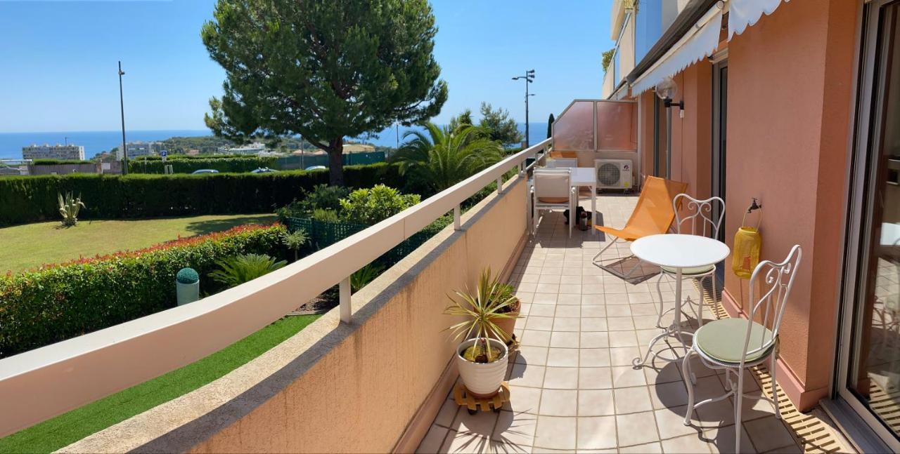 Superbe 2P Vue Mer, Ensoleille, Piscine Apartment Roquebrune-Cap-Martin Ngoại thất bức ảnh